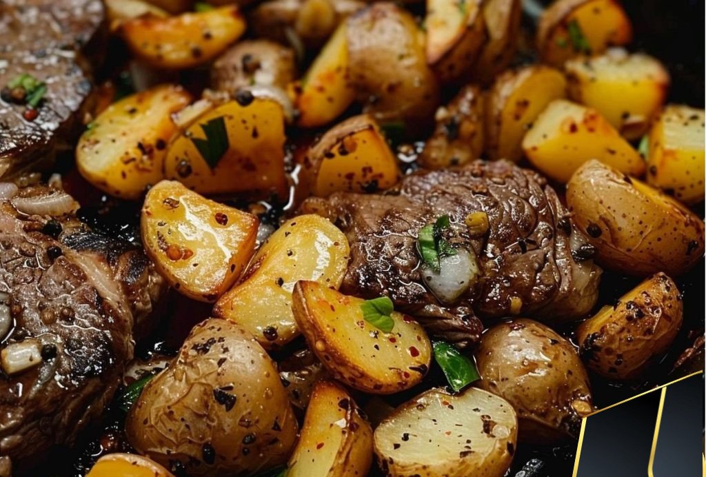 Garlic Butter Steak and Potatoes Skillet