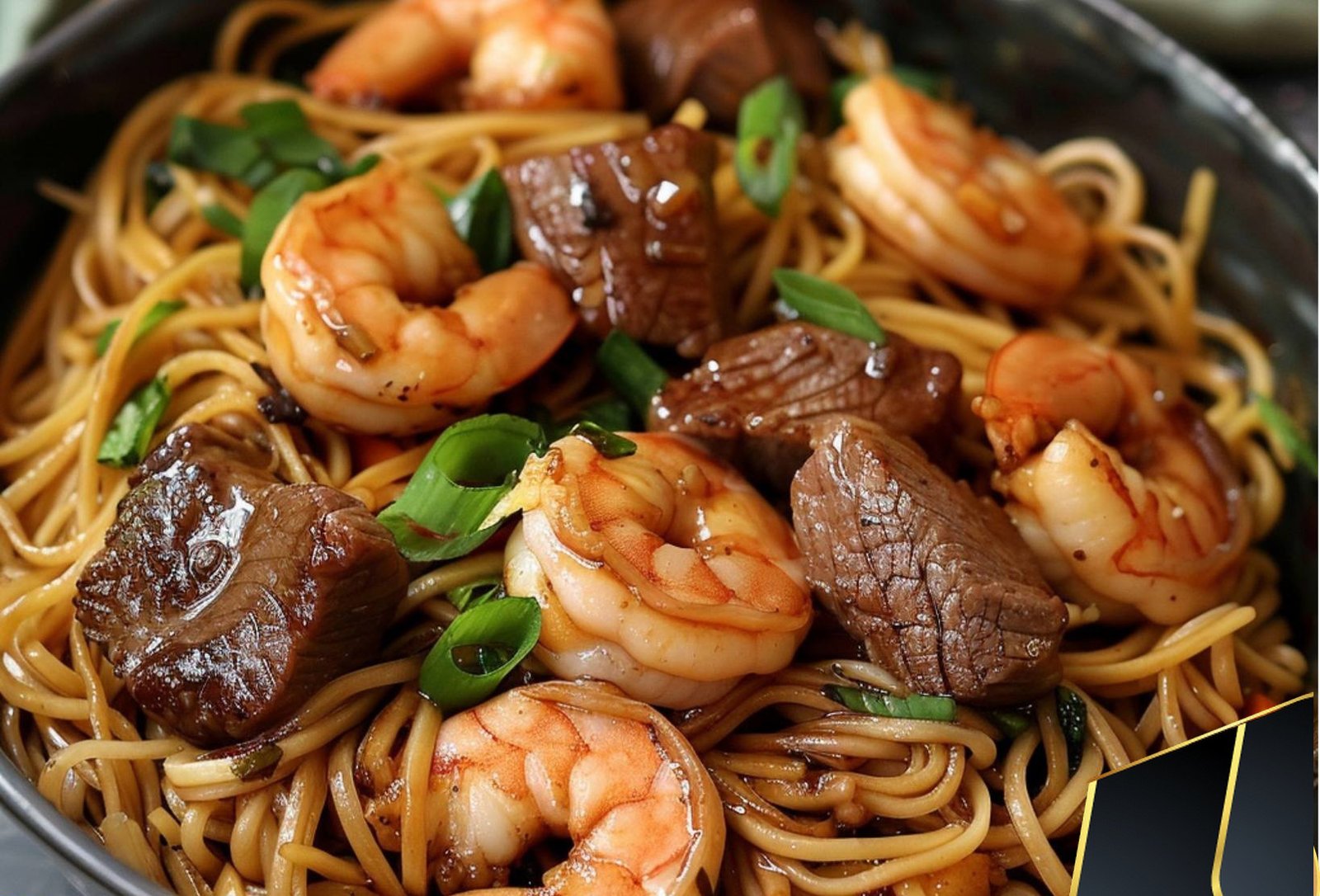 Shrimp & Teriyaki Steak Noodles