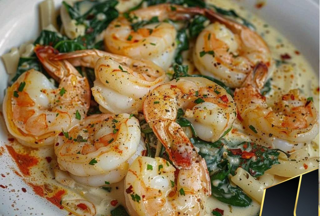 Shrimp And Spinach Alfredo