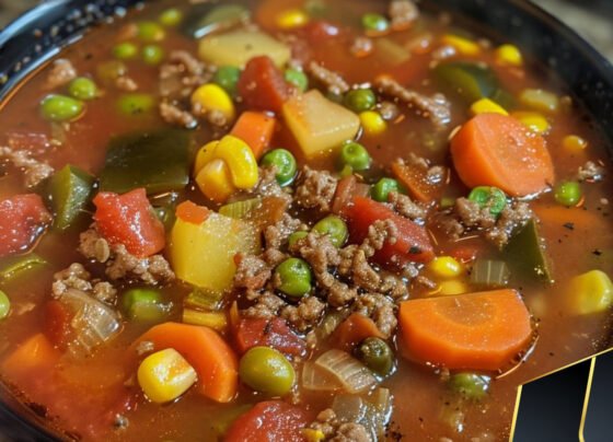 Vegetable Beef Soup prepared at home with simple ingredients and clear steps.