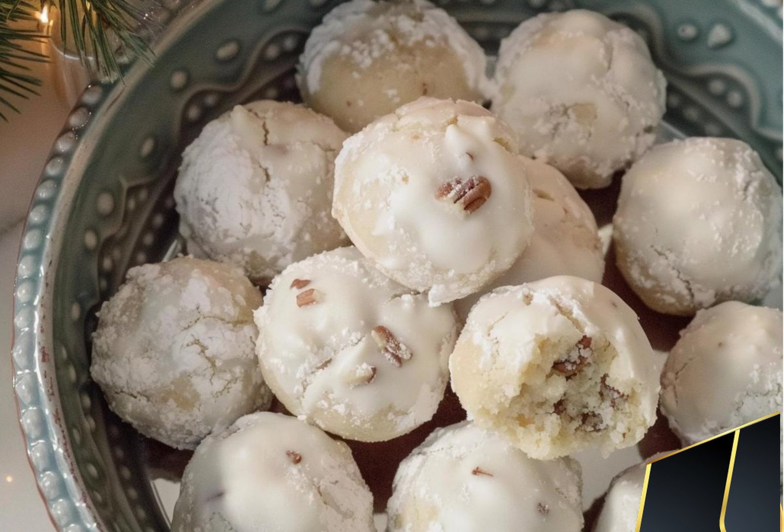 Buttery Pecan Snowball Cookies