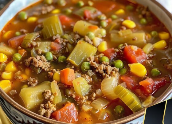 Best Ever Easy Vegetable Beef Soup prepared at home with simple ingredients and clear steps.