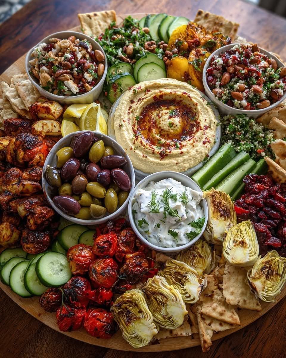 Mediterranean Mezze Tapas Platter 🥗✨