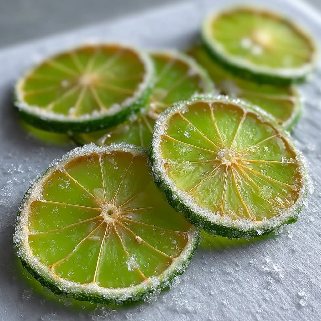 Easy Candied Lime Slices: Zesty Garnish 🍋✨