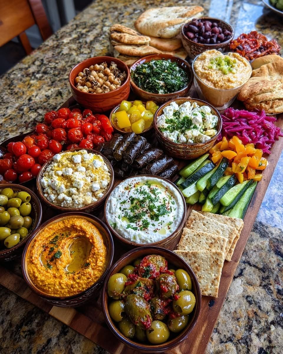 Mediterranean Mezze Tapas Table
