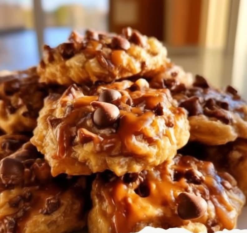 No-Bake Salted Caramel Cookies